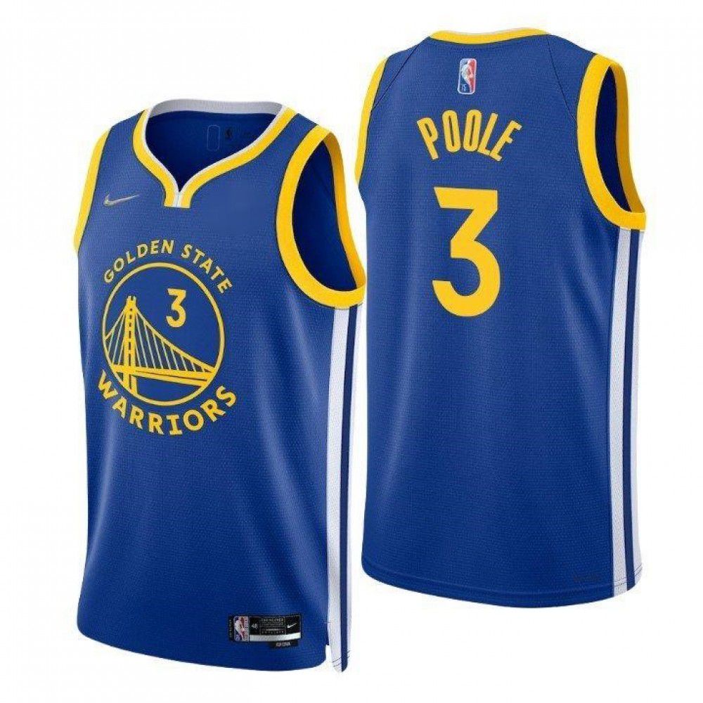 Men's Golden State Warriors Jordan Poole #3 Royal 2021/22 Swingman Jersey - Icon Edition-Pro Kit Vault | Brand New 26/27 Sports Jerseys